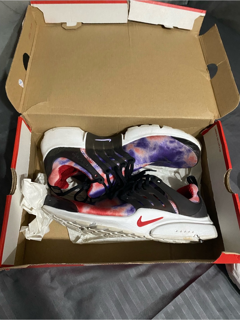 Nike Men's Multicolor Black Purple Red Athletic Sneakers